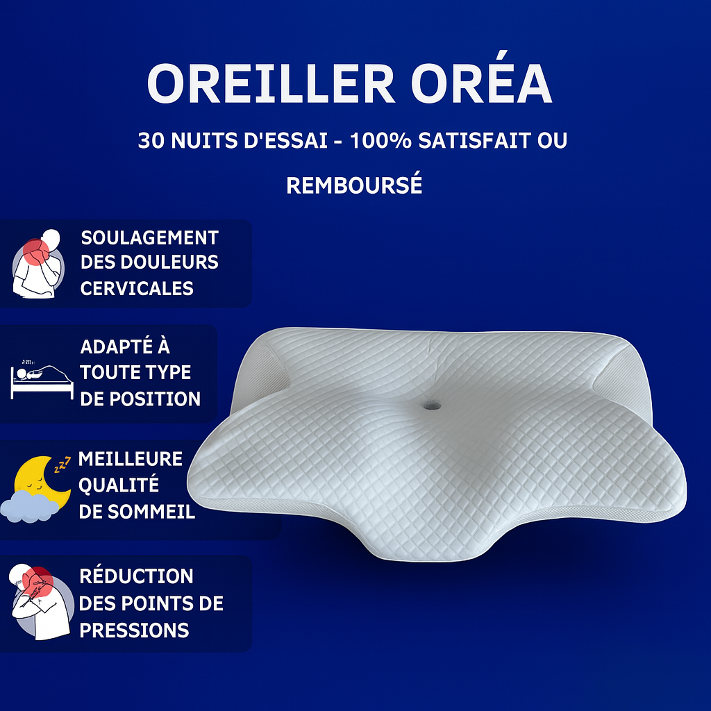 L’oreiller orthopédique Orea